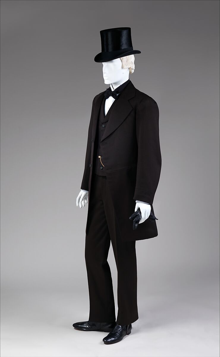 Suit, wool, cotton, American
