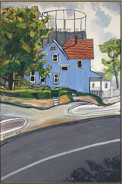 Blue House, Alice Neel (American, Merion Square, Pennsylvania 1900–1984 New York), Oil on canvas 