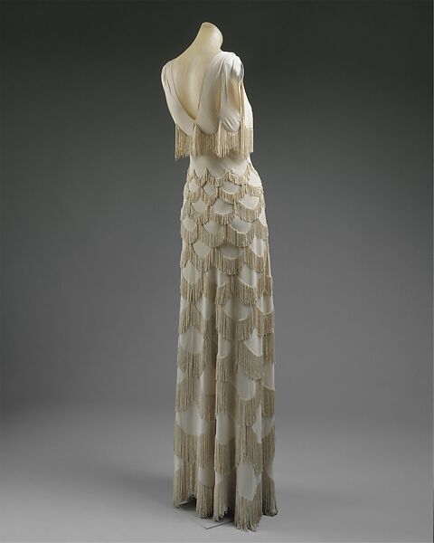 Evening dress, Madeleine Vionnet (French, Chilleurs-aux-Bois 1876–1975 Paris), rayon, French 