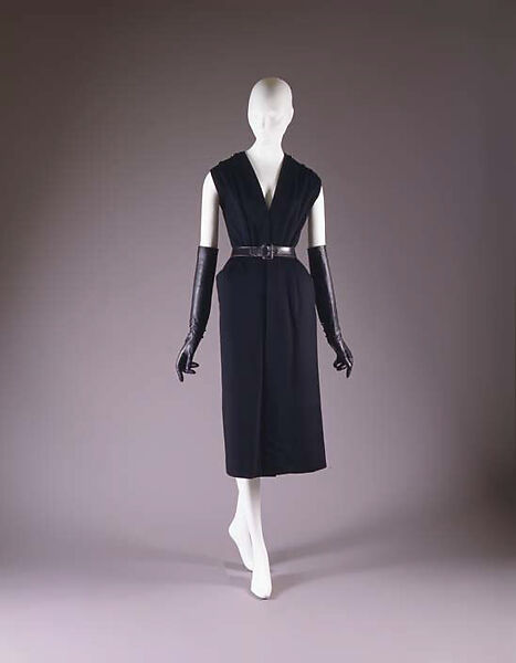 Ensemble, House of Dior (French, founded 1947), (a) wool
(b,c,d) leather
(e) wool, feathers, French 