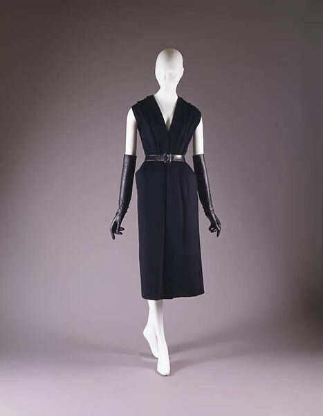 Ensemble, House of Dior (French, founded 1946), (a) wool
(b,c,d) leather
(e) wool, feathers, French 