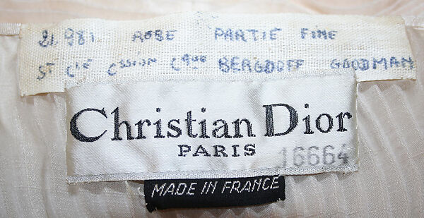 "Partie Fine", House of Dior (French, founded 1946), (a) silk
(b) silk, nylon
(c) nylon, leather, silk, French
