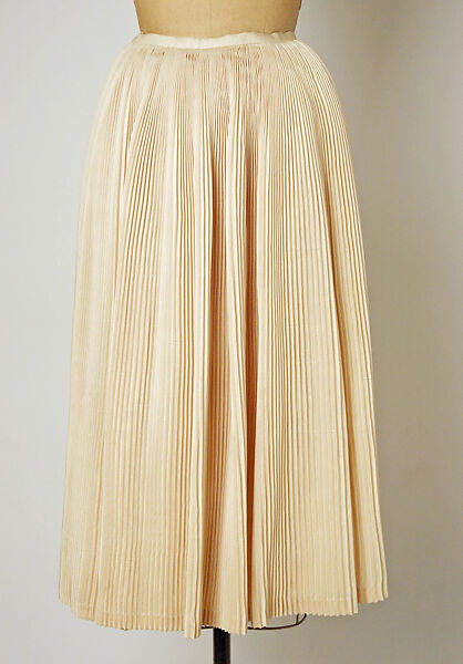 "Partie Fine", House of Dior (French, founded 1946), (a) silk
(b) silk, nylon
(c) nylon, leather, silk, French