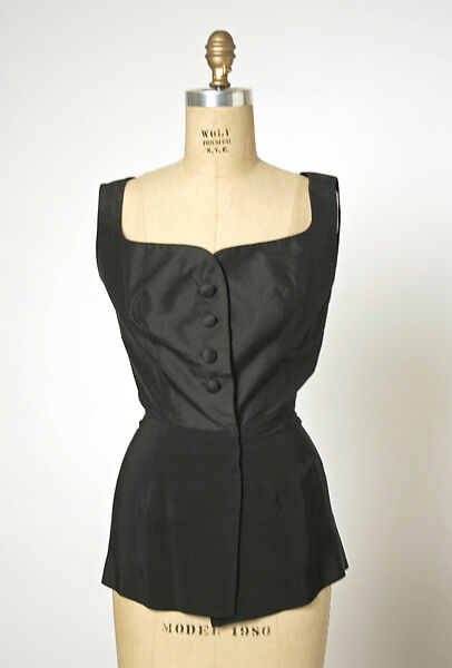 "Sylvie", House of Dior (French, founded 1946), (a, b) silk
(c) silk, leather
(d) silk
(e) silk, cotton
(f, g) silk, French