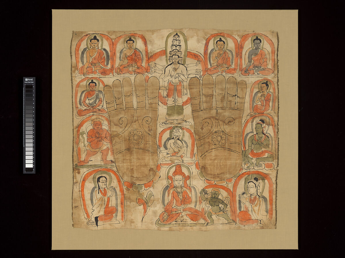 King Songten Gampo as the incarnate Avalokiteshvara, Painting on silk, Tibet 