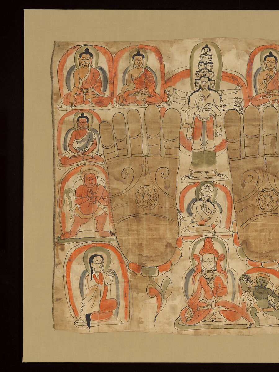 King Songten Gampo as the incarnate Avalokiteshvara, Painting on silk, Tibet