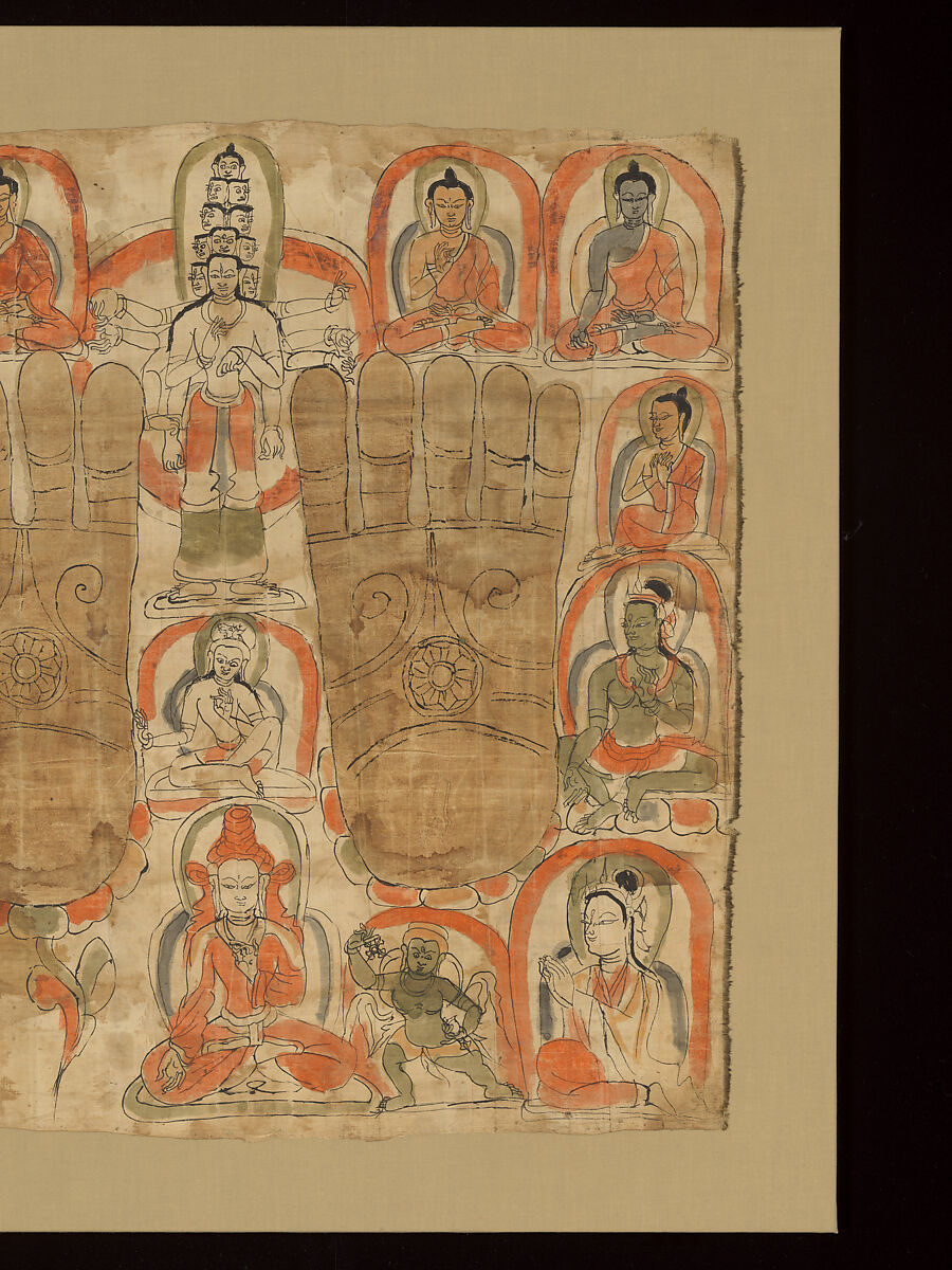 King Songten Gampo as the incarnate Avalokiteshvara, Painting on silk, Tibet
