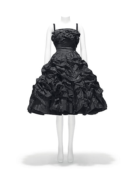 "Diamant Noir", House of Dior (French, founded 1946), wool, silk, French 