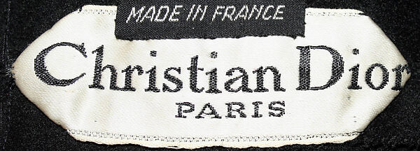 "Diamant Noir", House of Dior (French, founded 1946), wool, silk, French