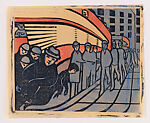 Three Speeds, Claude Flight  British, Color linocut on Japanese paper