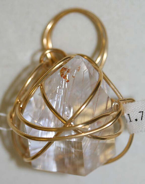 Ring, Kazuko (Japanese, 1942–2007), gold, rock crystal, American 
