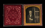 [Boy Holding a Daguerreotype], Unknown, Daguerreotype with applied color