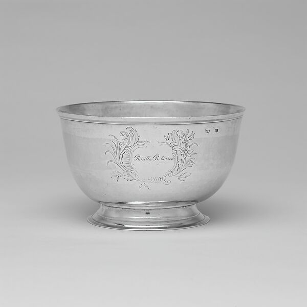 Bowl, Marked by W. T., Silver, American or Irish 