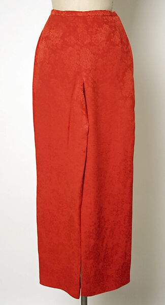 Evening ensemble, House of Balmain (French, founded 1945), silk, metallic thread, French