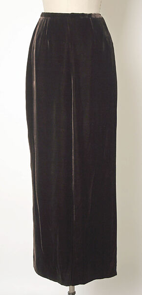 Evening ensemble, House of Balmain (French, founded 1945), silk, metallic thread, French