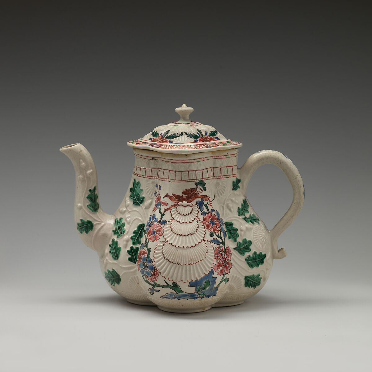 Teapot, Stoneware, British (American market) 