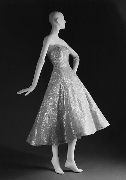 Evening dress, House of Dior (French, founded 1946), silk, French 