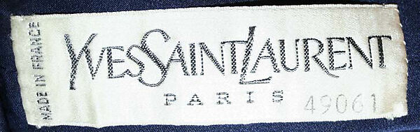 "Opium", Yves Saint Laurent (French, founded 1961), silk, French