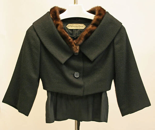 "Ritz", House of Dior (French, founded 1946), (a) wool, silk; (b) wool; (c) wool, fur, French