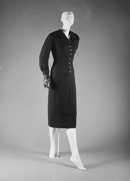 "Benjamin", House of Dior (French, founded 1946), (a–c) wool; (d) leather, French 