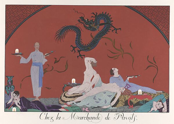 Le bonheur du jour; ou, Les graces a la mode, George Barbier (French, Nantes 1882–1932 Paris), paper, French