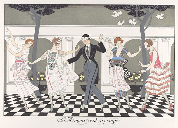 Le bonheur du jour; ou, Les graces a la mode, George Barbier (French, Nantes 1882–1932 Paris), paper, French