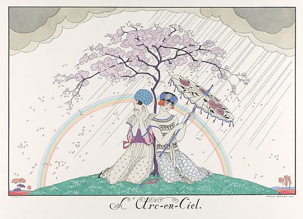 Le bonheur du jour; ou, Les graces a la mode, George Barbier (French, Nantes 1882–1932 Paris), paper, French