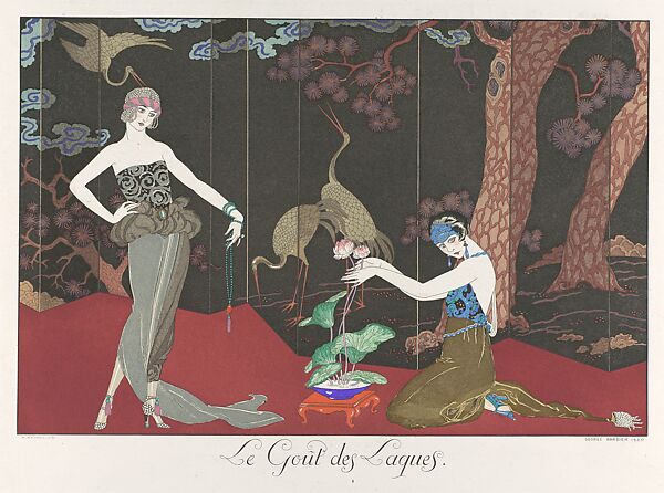Le bonheur du jour; ou, Les graces a la mode, George Barbier (French, Nantes 1882–1932 Paris), paper, French