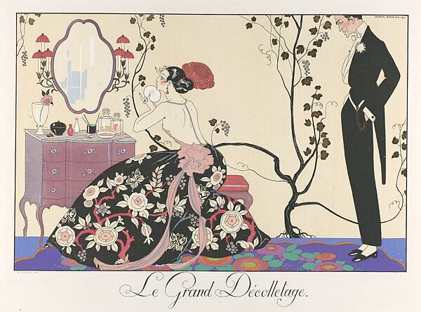Le bonheur du jour; ou, Les graces a la mode, George Barbier (French, Nantes 1882–1932 Paris), paper, French