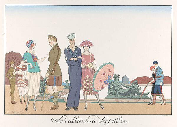 Le bonheur du jour; ou, Les graces a la mode, George Barbier (French, Nantes 1882–1932 Paris), paper, French