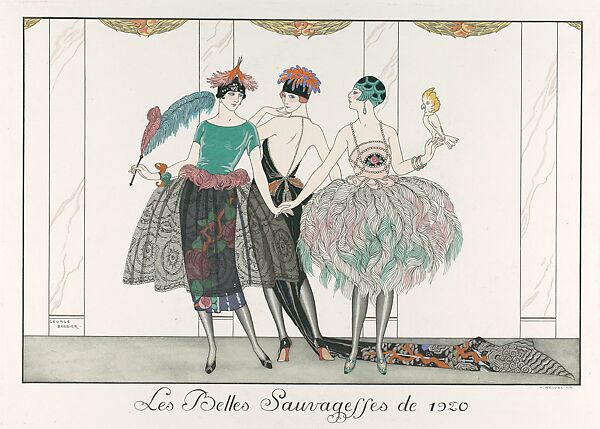 Le bonheur du jour; ou, Les graces a la mode, George Barbier (French, Nantes 1882–1932 Paris), paper, French