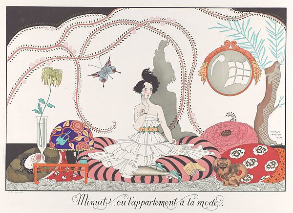 Le bonheur du jour; ou, Les graces a la mode, George Barbier (French, Nantes 1882–1932 Paris), paper, French