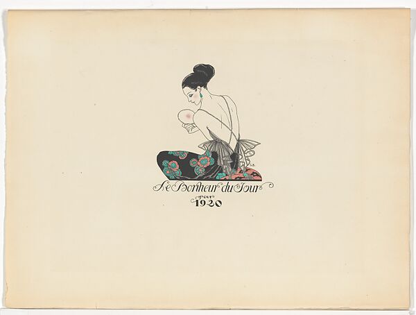 Le bonheur du jour; ou, Les graces a la mode, George Barbier (French, Nantes 1882–1932 Paris), paper, French