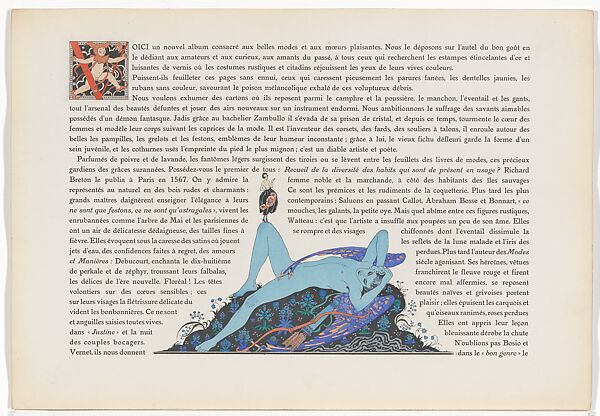 Le bonheur du jour; ou, Les graces a la mode, George Barbier (French, Nantes 1882–1932 Paris), paper, French