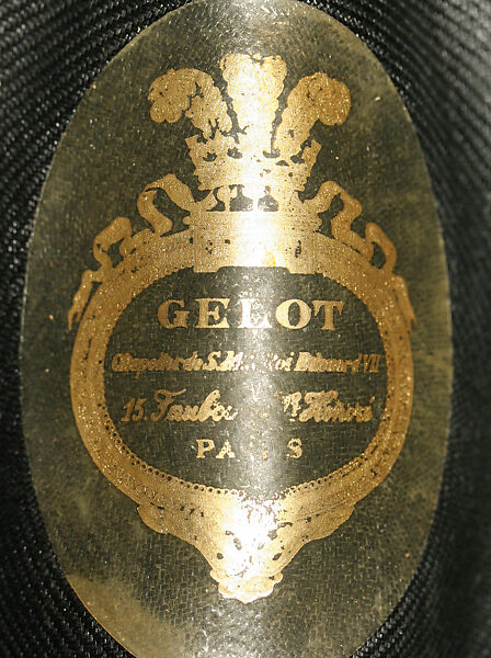 Hat, Gelot (French), straw, French