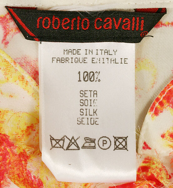 Ensemble, Roberto Cavalli (Italian, 1940–2024), (a) silk; (b) leather, snakeskin, Italian