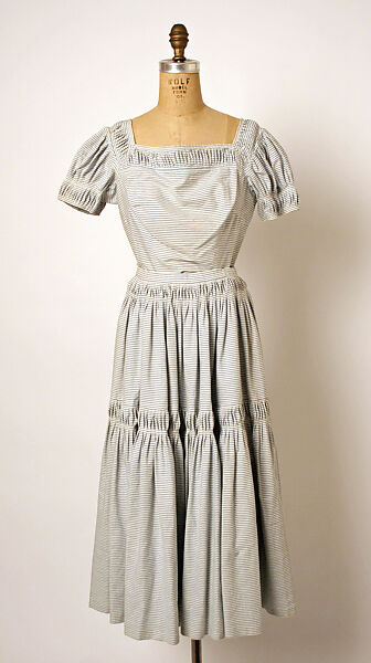 Dress, House of Dior (French, founded 1946), cotton, French