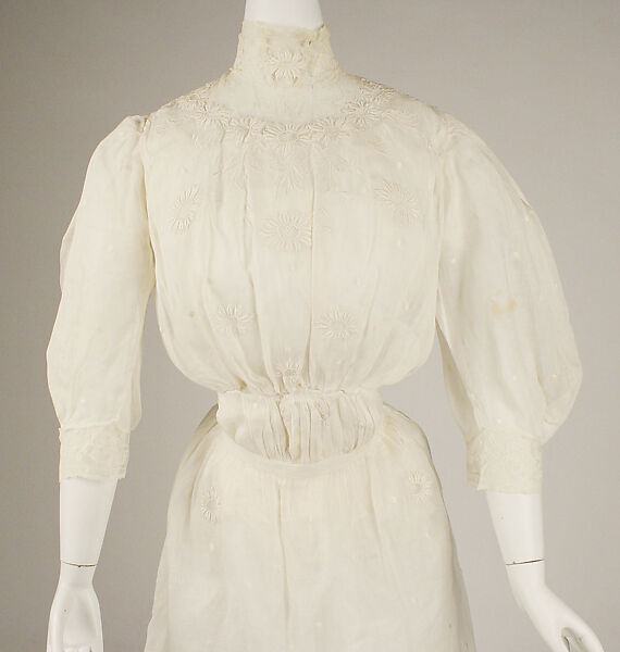 Dress, cotton, American