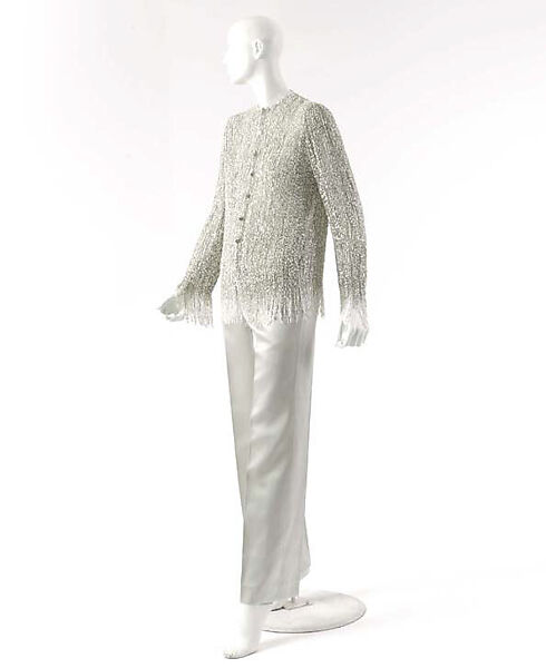Lounging pajamas, House of Chanel (French, founded 1910), (a, b) silk, French 