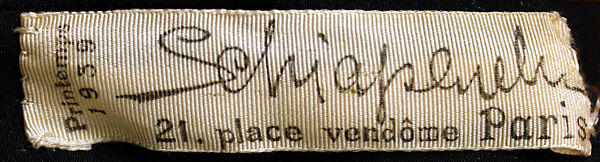 Evening jacket, Schiaparelli (French, founded 1927), silk, glass, plastic (cellophane, cellulose nitrate, phenolic resin), French