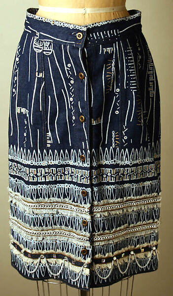 Suit, Zandra Rhodes (British, founded 1969), (a, b) cotton, metal, British