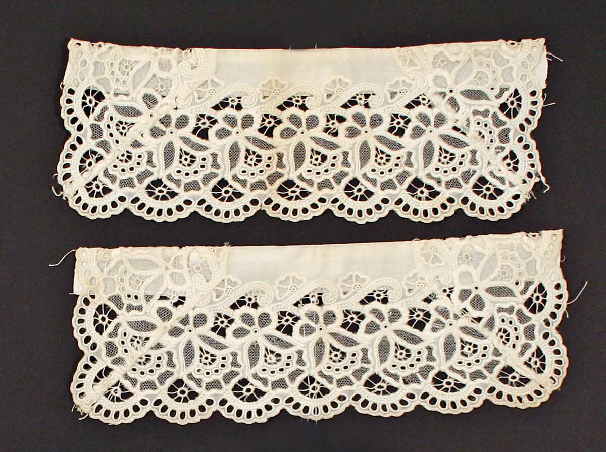 Ensemble, (a, b) silk, cotton; (c–f) cotton, American