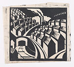 Mining Town, No. 2, Ursula Fookes  British, Linocut on Japanese paper