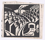Mining Town, No. 2, Ursula Fookes (British, 1906–1991), Linocut on Japanese paper