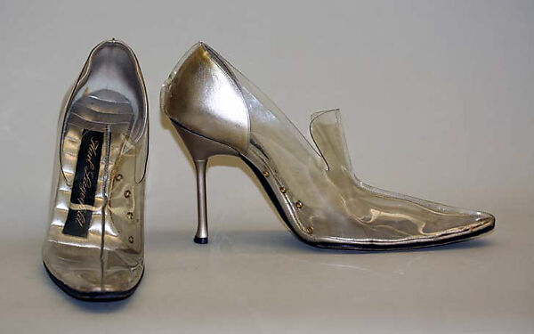 Shoes, Karl Lagerfeld (French, founded 1984), leather, plastic (vinyl), French 