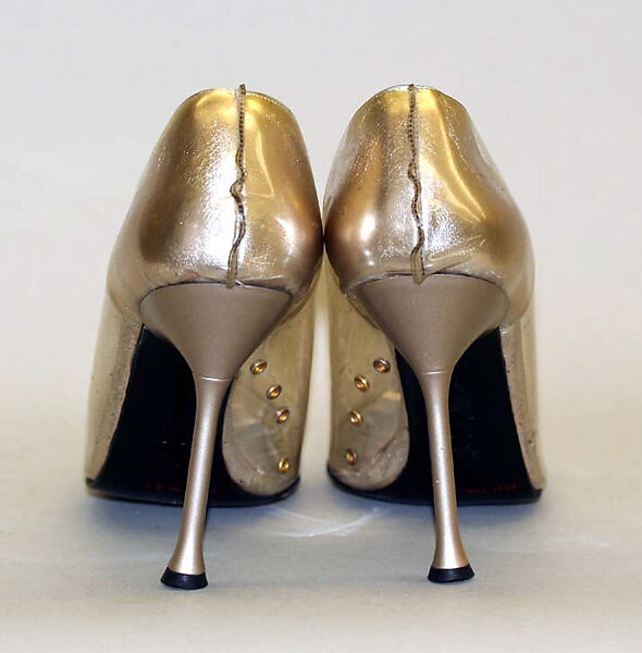 Shoes, Karl Lagerfeld (French, founded 1984), leather, plastic (vinyl), French