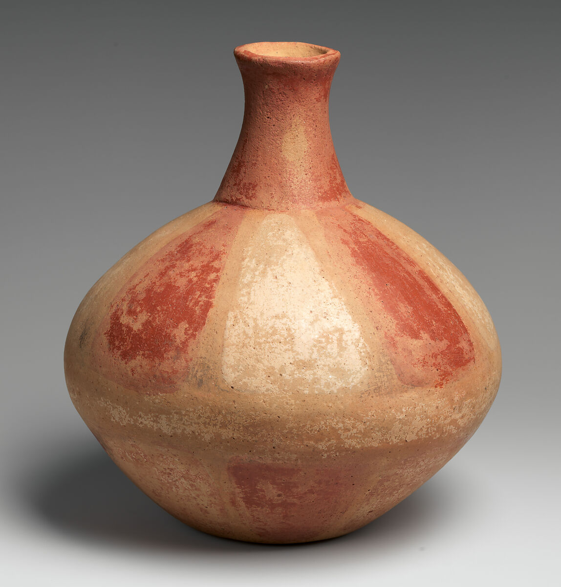 Polychrome Bottle, Clay, Mississippian (Ancestral Quapaw) 