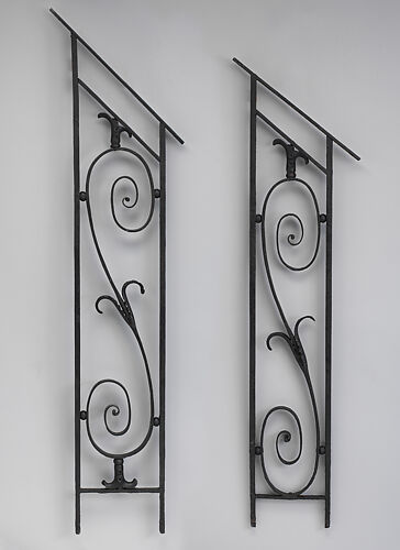 Iron baluster (one of a pair)