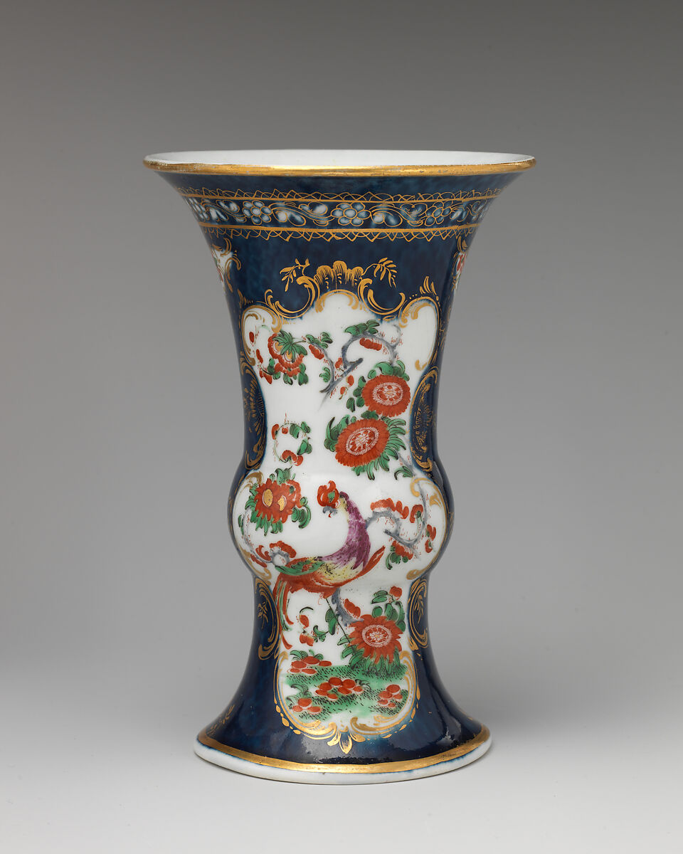 Vase (one of a pair), Worcester factory (British, 1751–2008), Soft-paste porcelain, British, Worcester