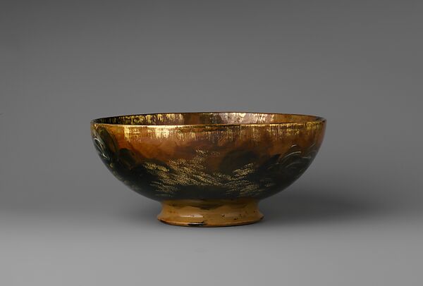 Bowl, Albert R. Valentien (American, Cincinnati, Ohio 1862–1925 San Diego, California), Earthenware, American